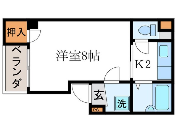 コスモハイツ出町の物件間取画像